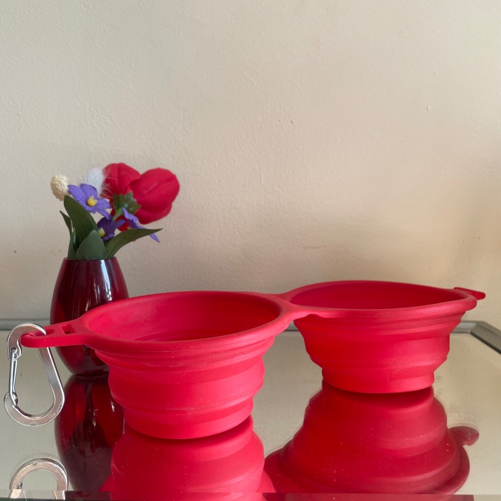 🐶Good2Go Small Collapsible Dog Bowl Duo Diner
